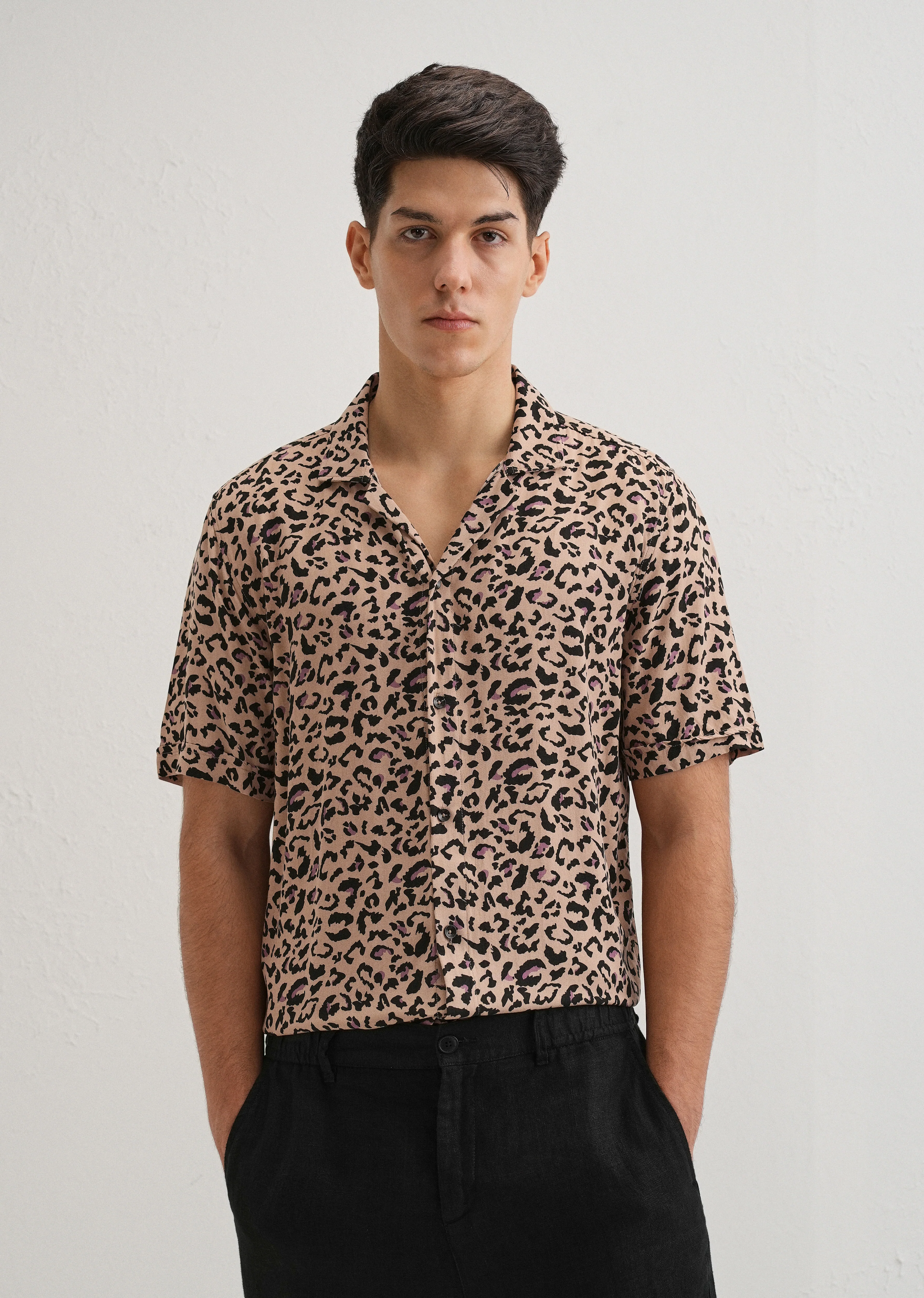 Animalistic Print Half sleeve shirt