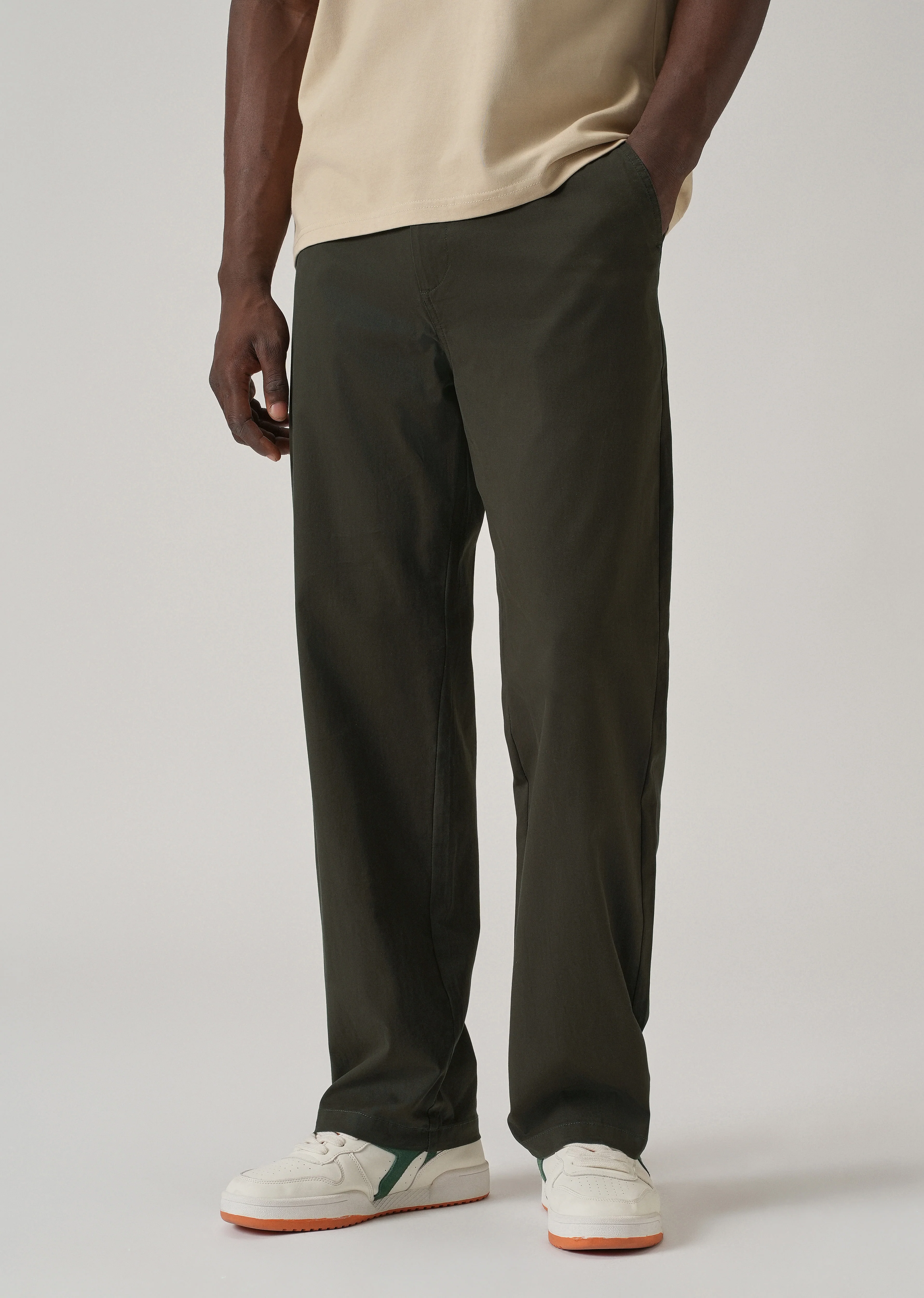 Baggy Fit Fern Green Chinos