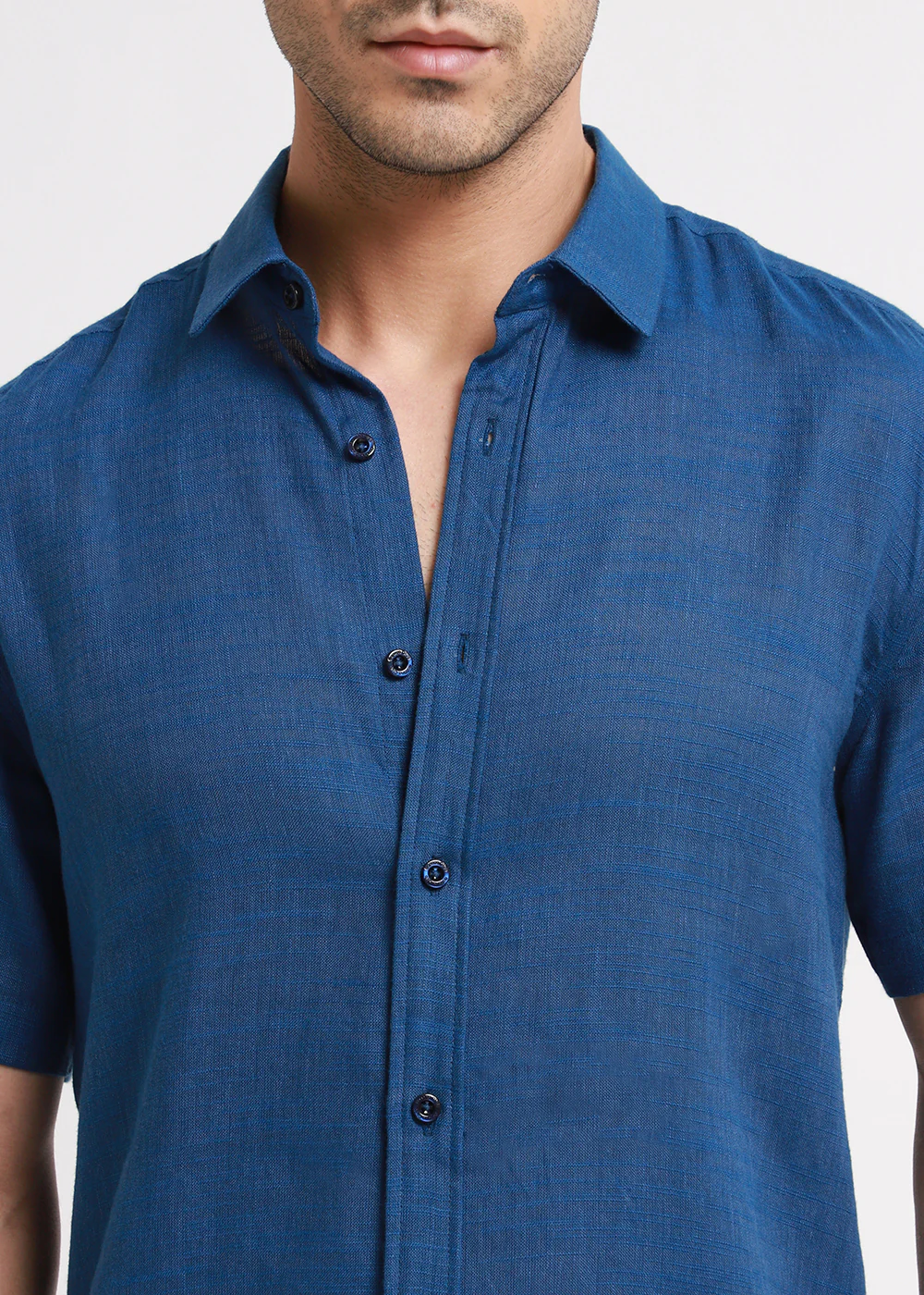 Batiste Blue Topaz Linen shirt - Image 2