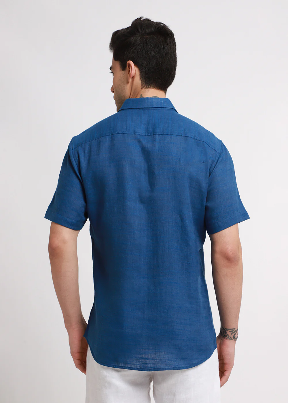 Batiste Blue Topaz Linen shirt - Image 5