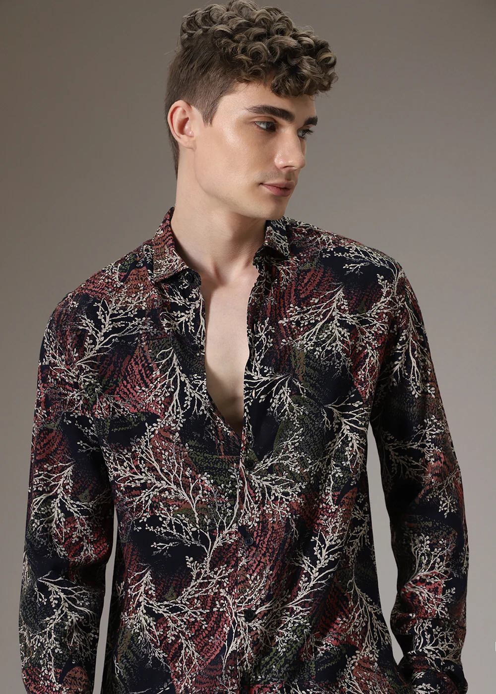 Black Coral Feather Shirt - Image 6
