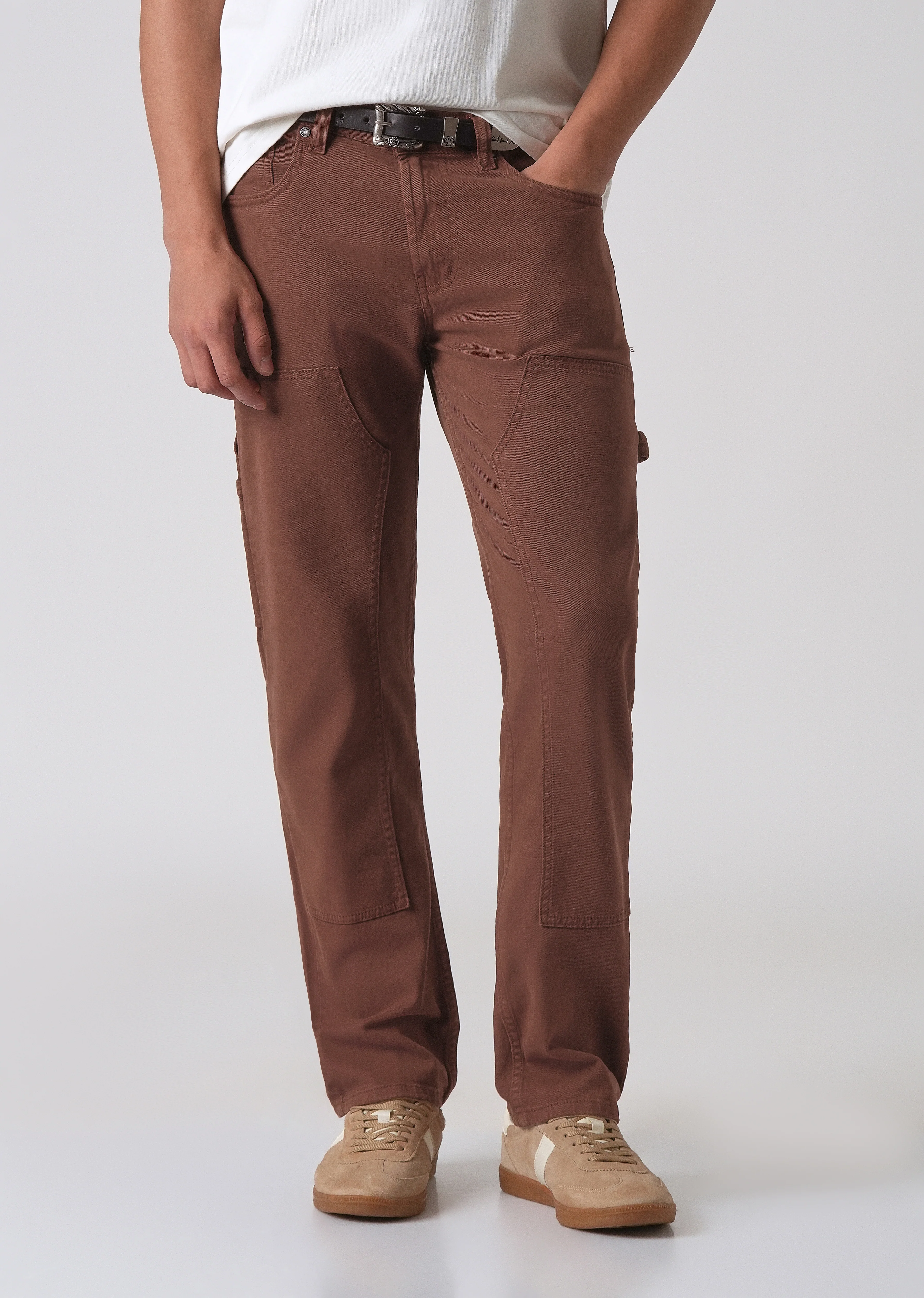 Brick brown cargo denim - Image 7