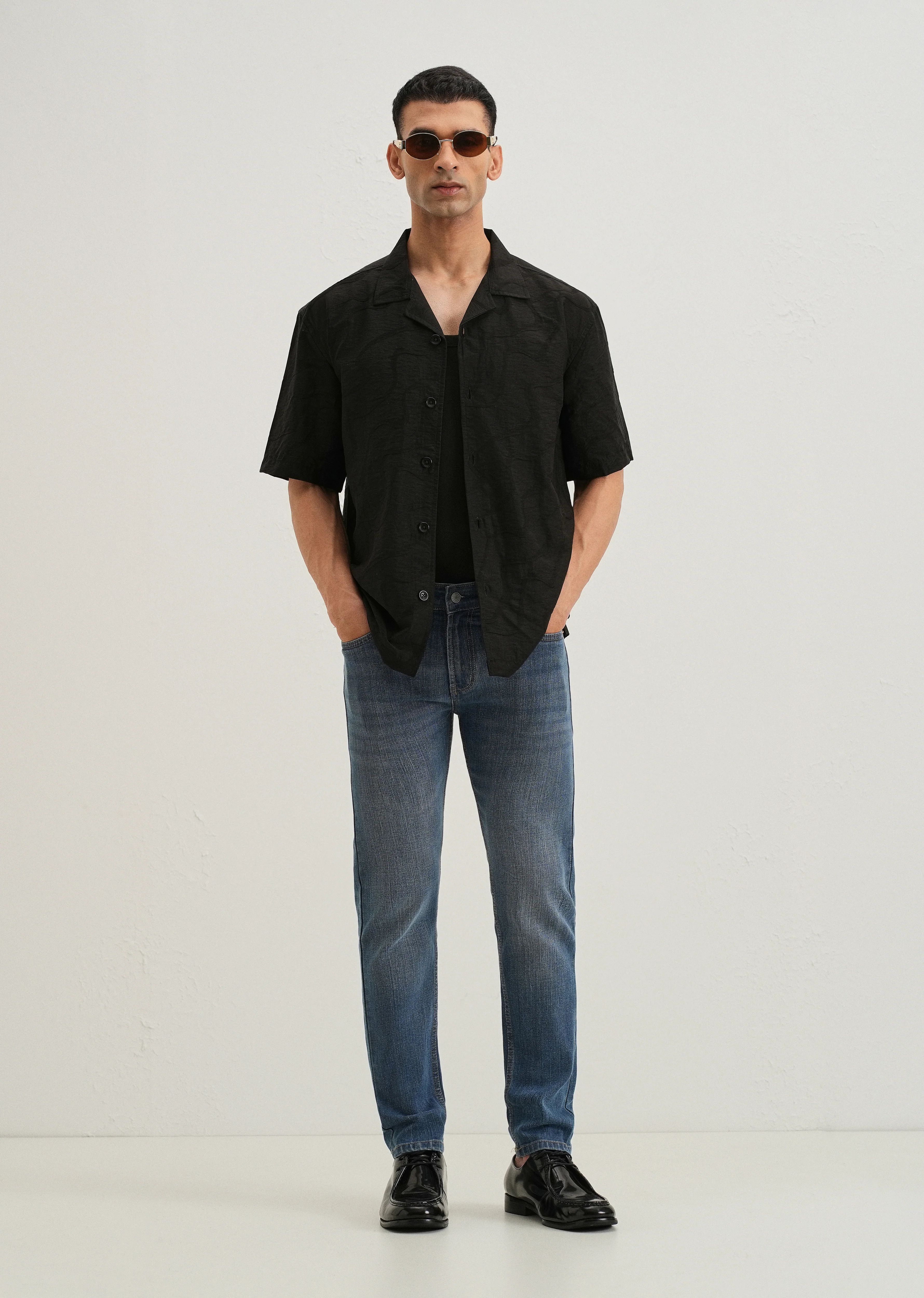 Cerulean Blue Slim Fit Jeans - Image 6