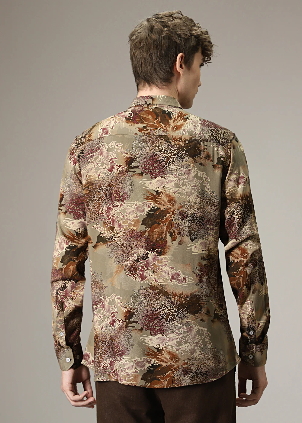 Coral Tan Feather shirt - Image 4