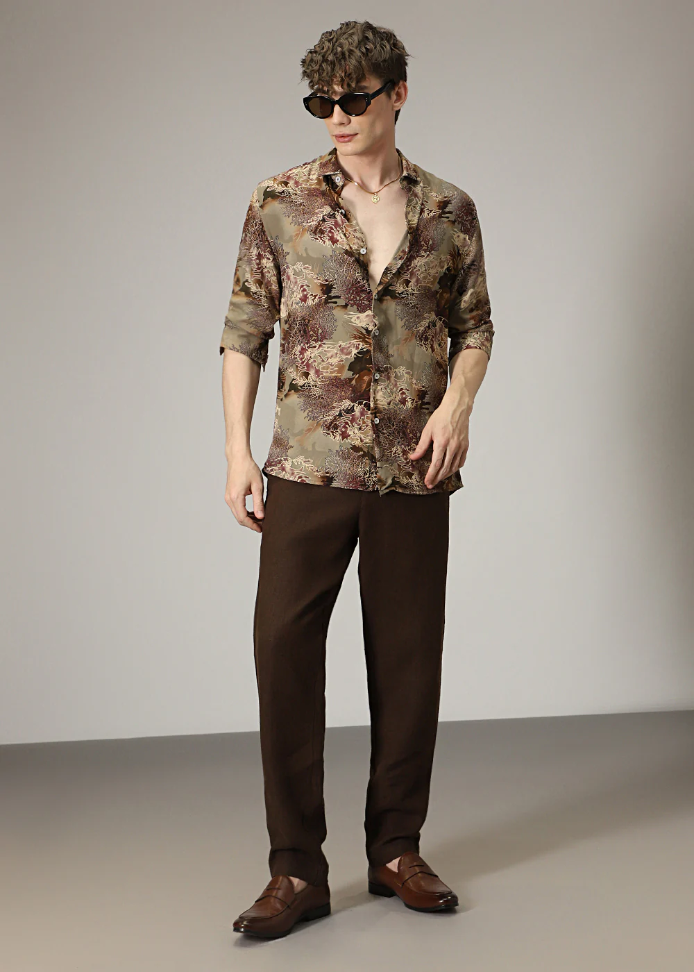 Coral Tan Feather shirt - Image 7