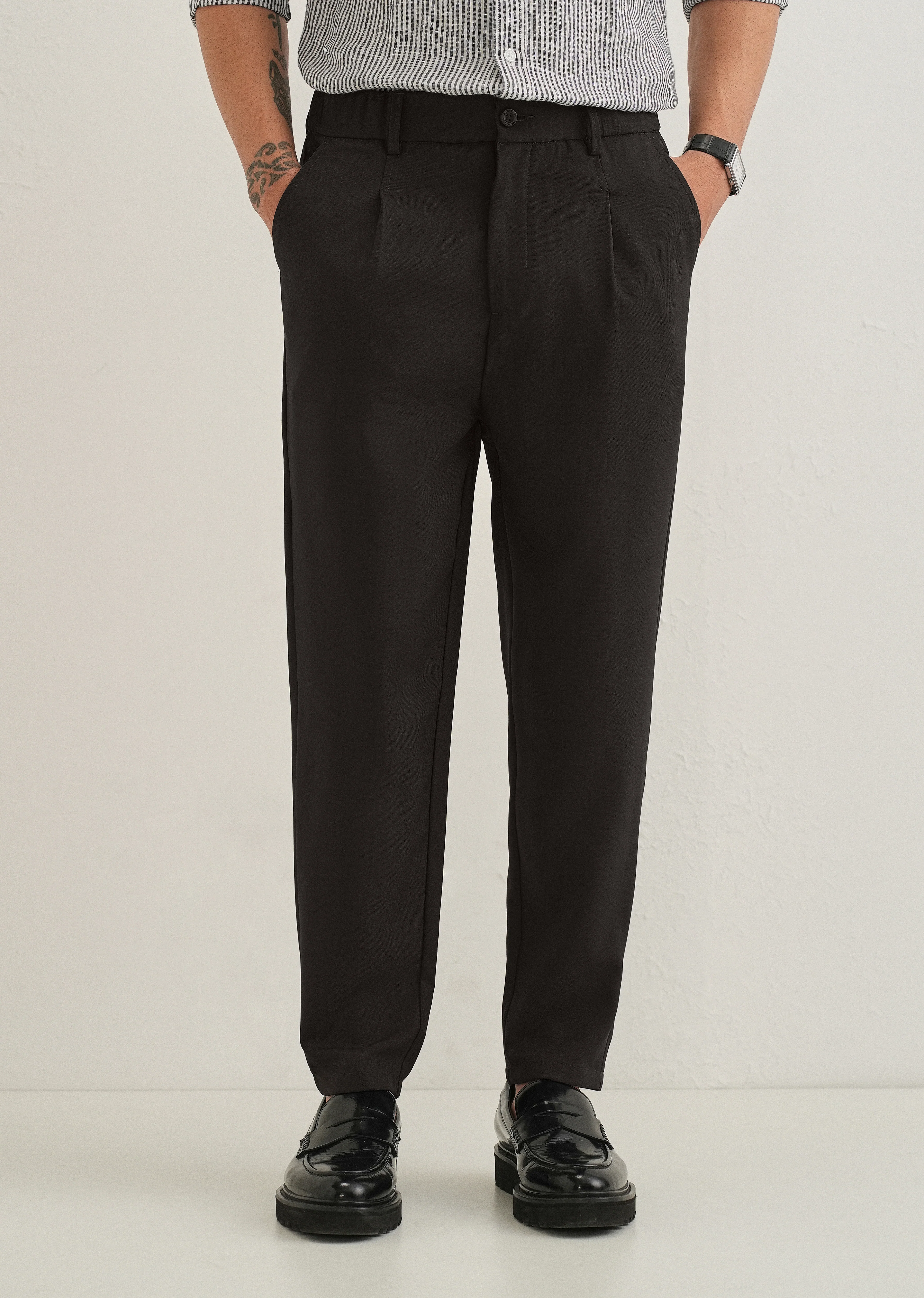 Dark Black Korean Pant