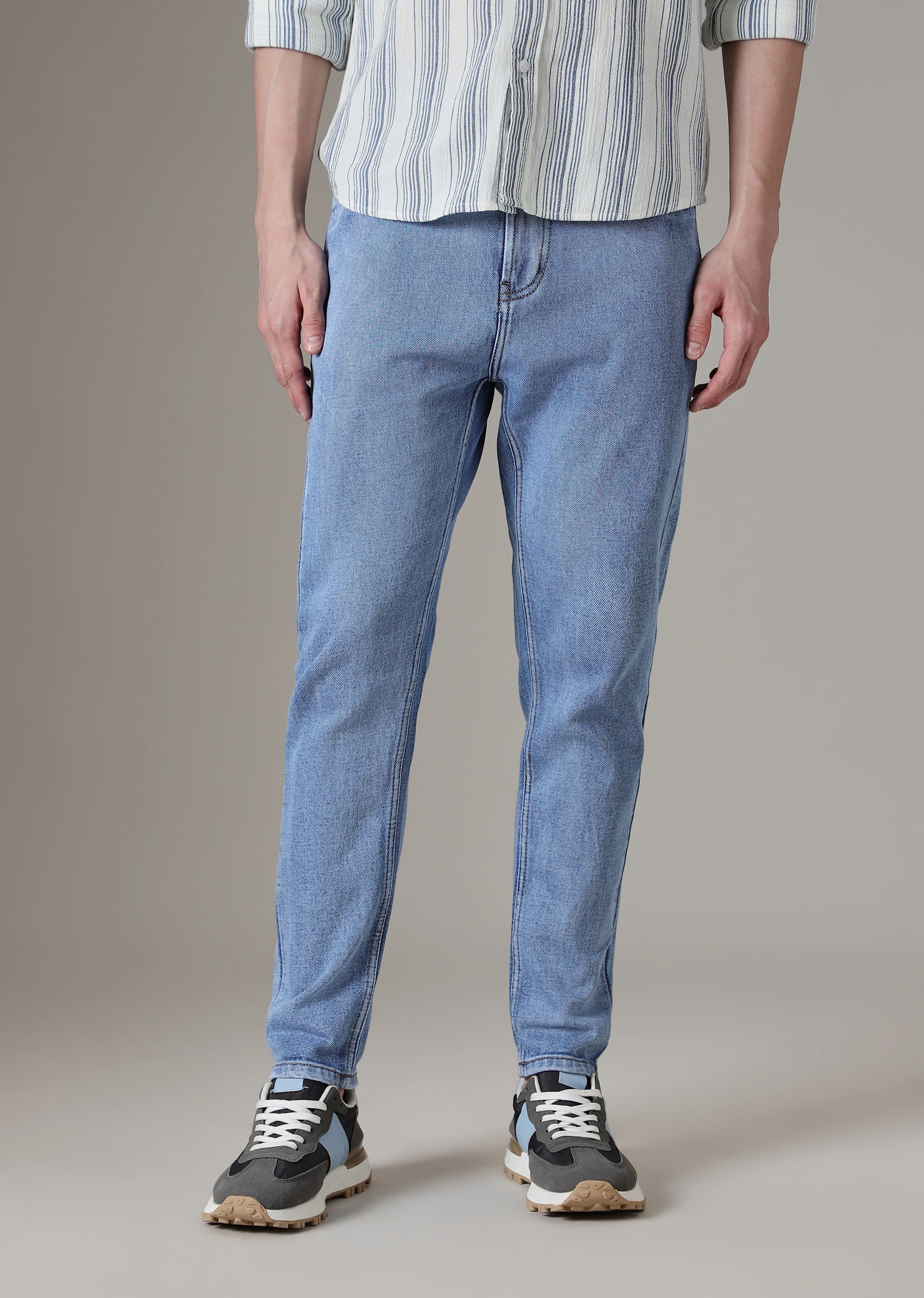 Dark Blue Straight Fit Denim - Image 3