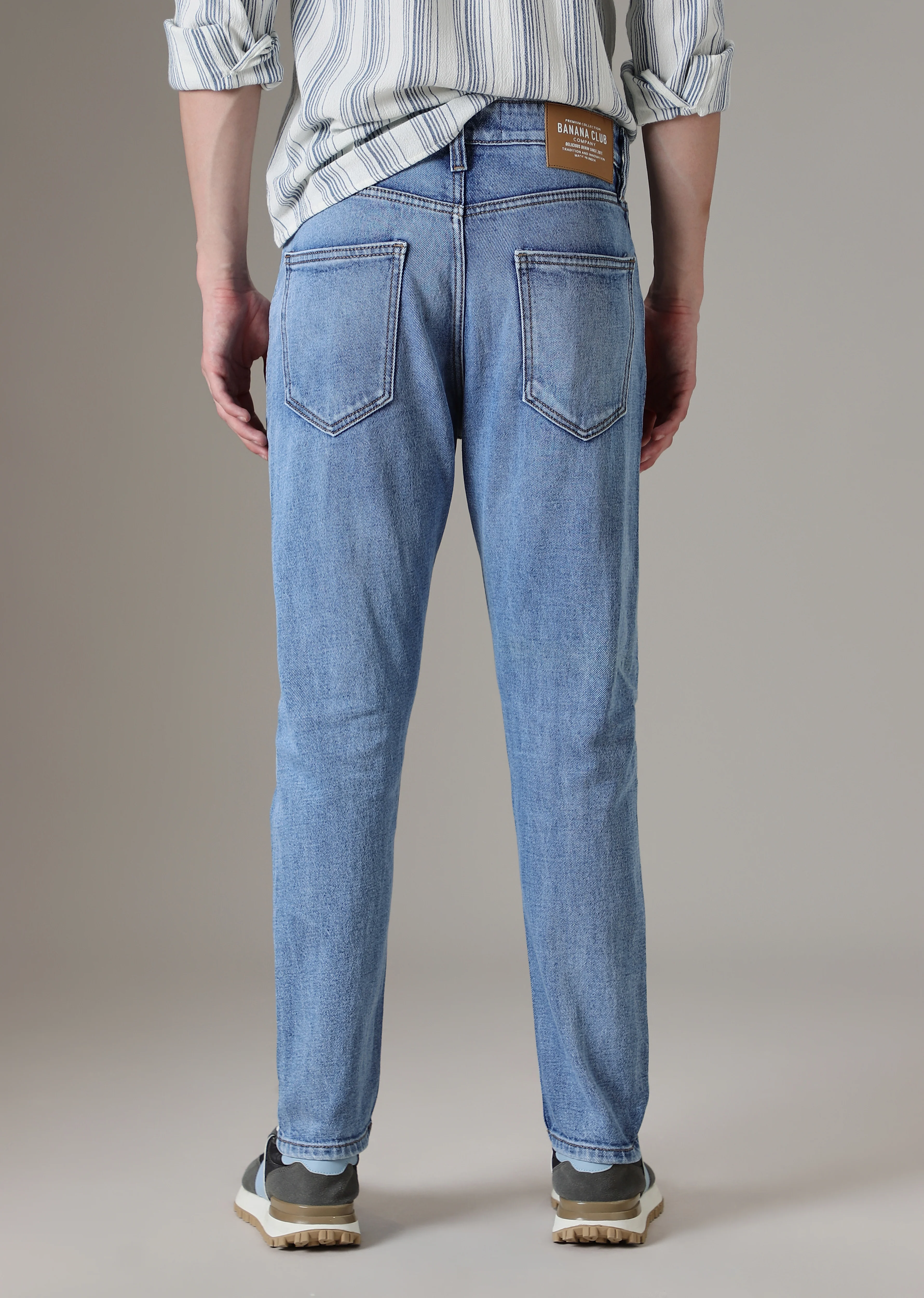 Dark Blue Straight Fit Denim - Image 4