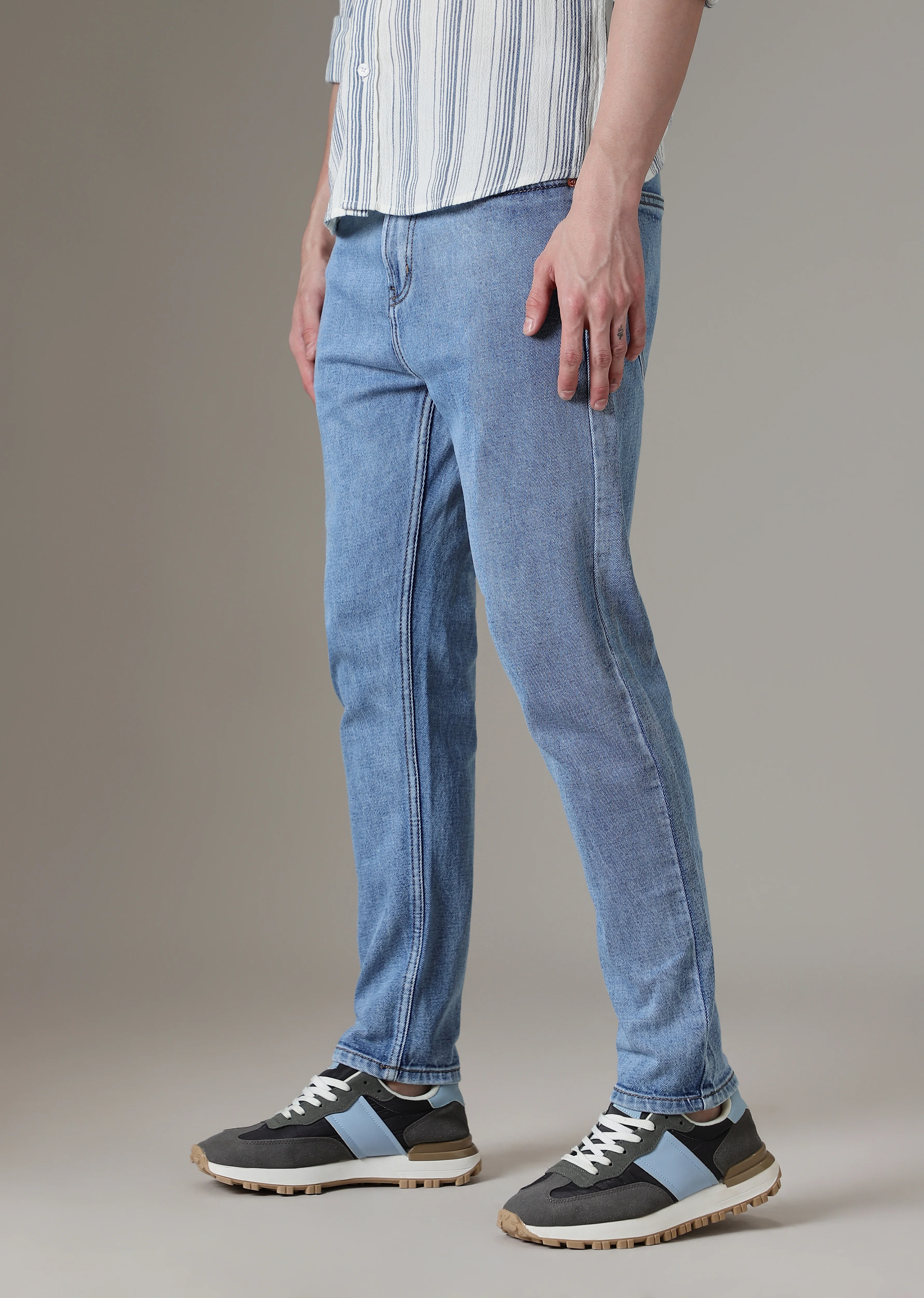 Dark Blue Straight Fit Denim - Image 5
