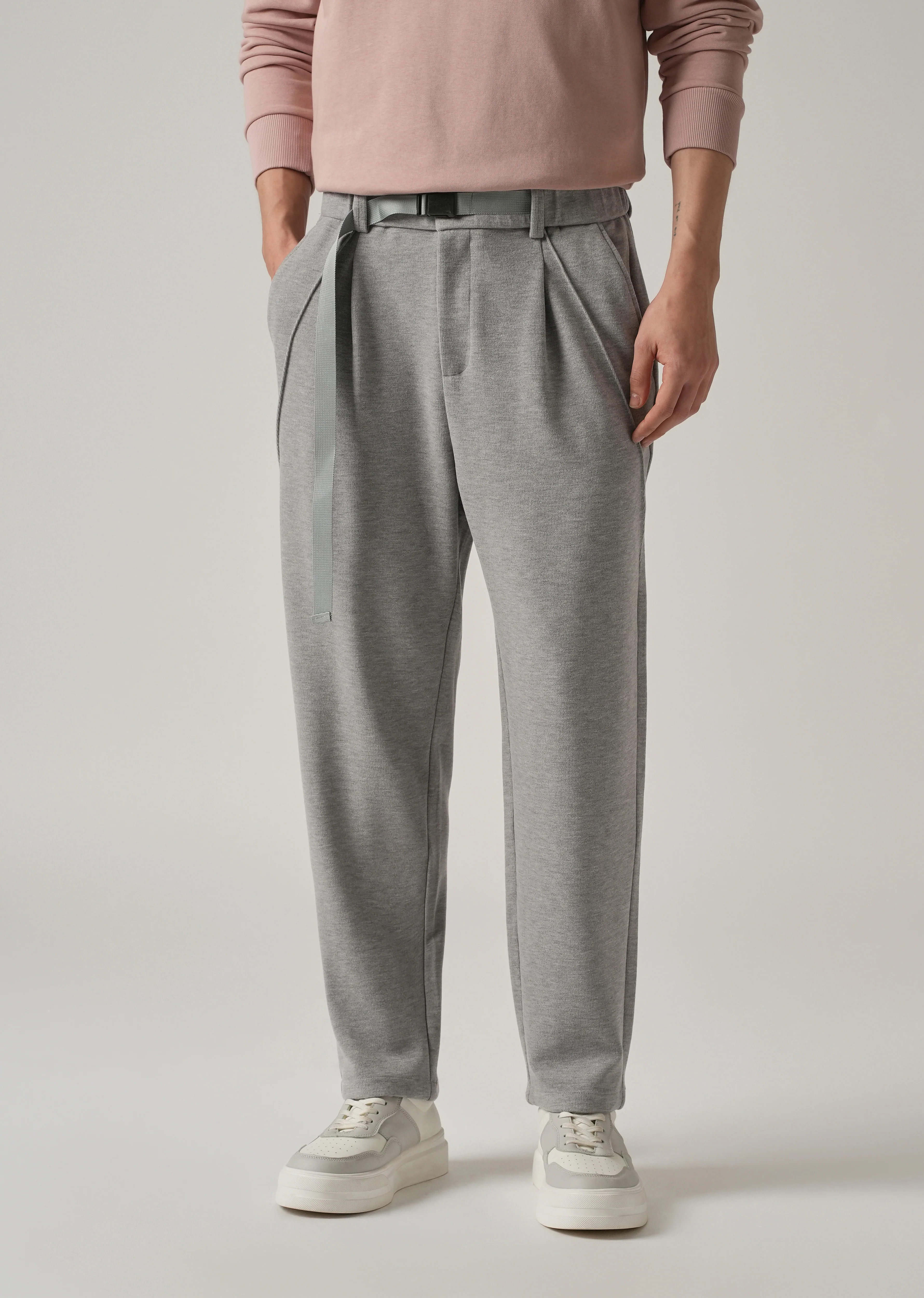 Grey Corduroy Relaxed Fit Pant