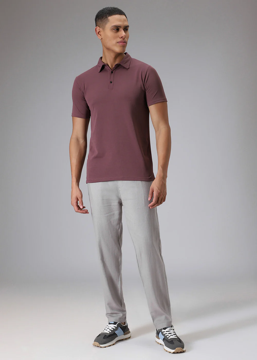 Grey Drawstring Linen Pant - Image 6