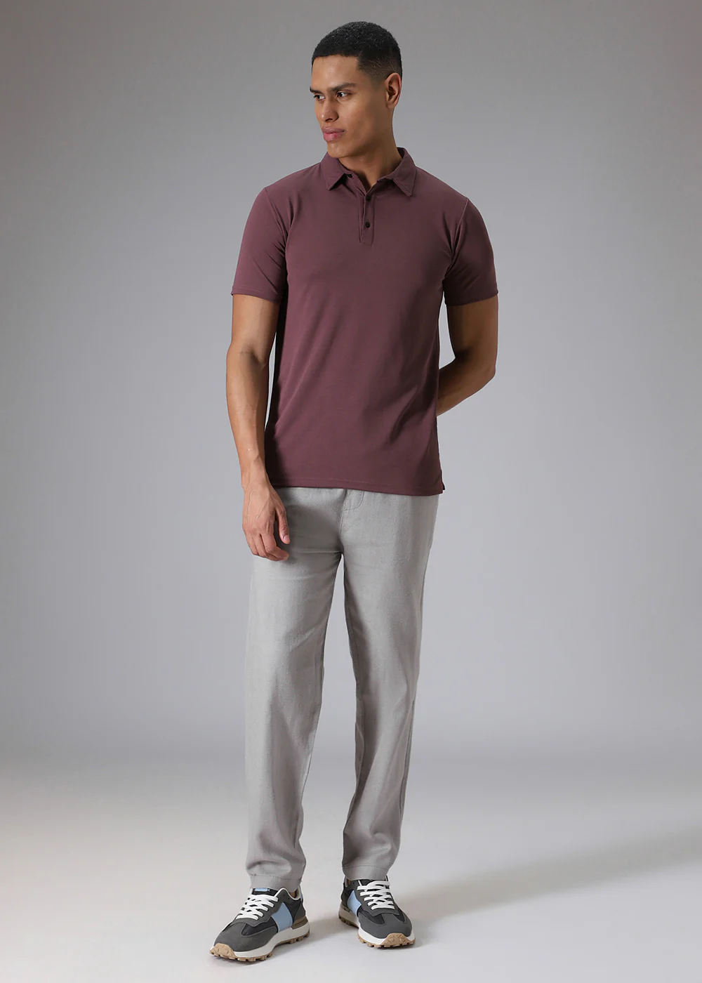 Grey Drawstring Linen Pant - Image 8