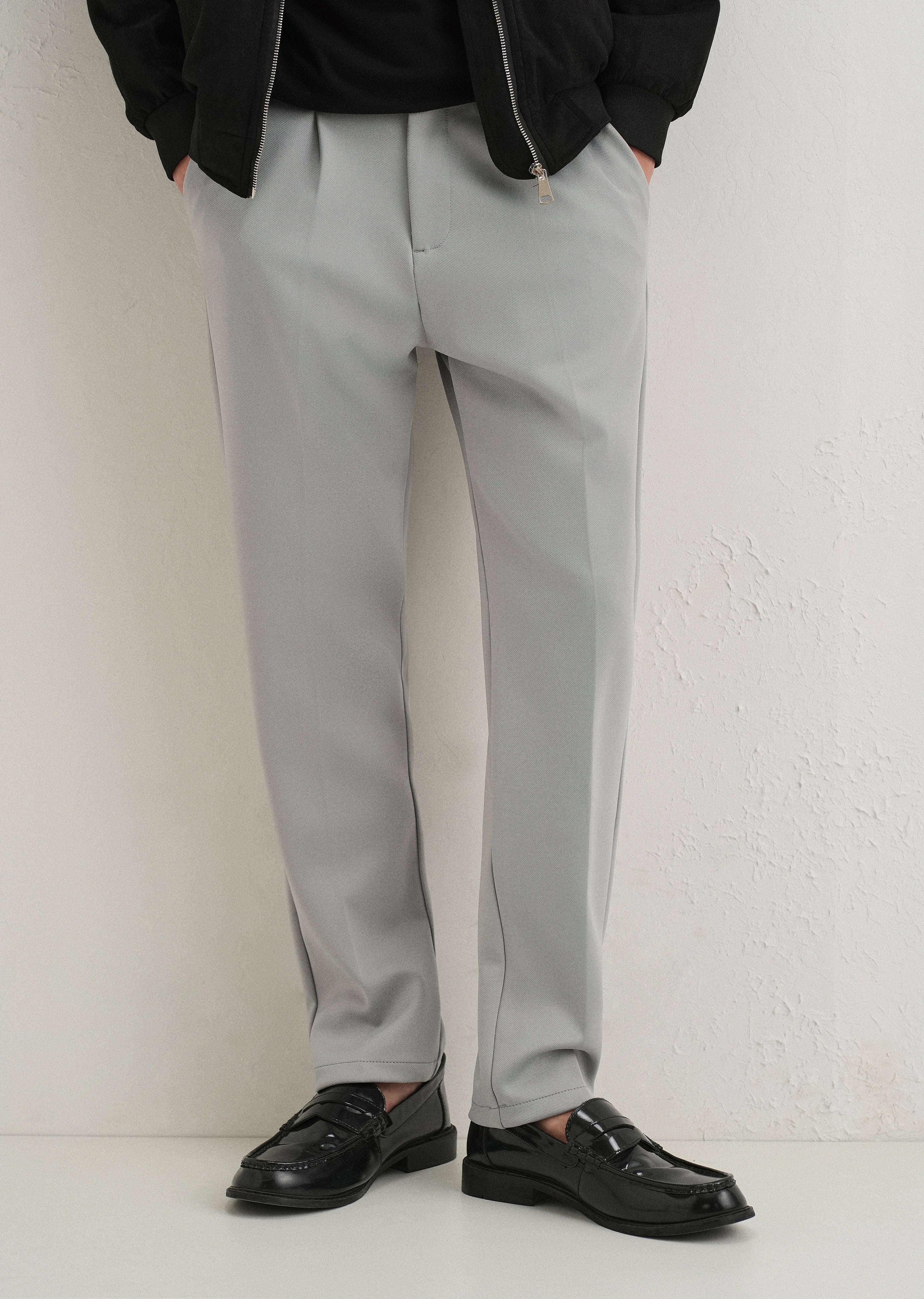 Grey Drawstring Trousers - Image 7
