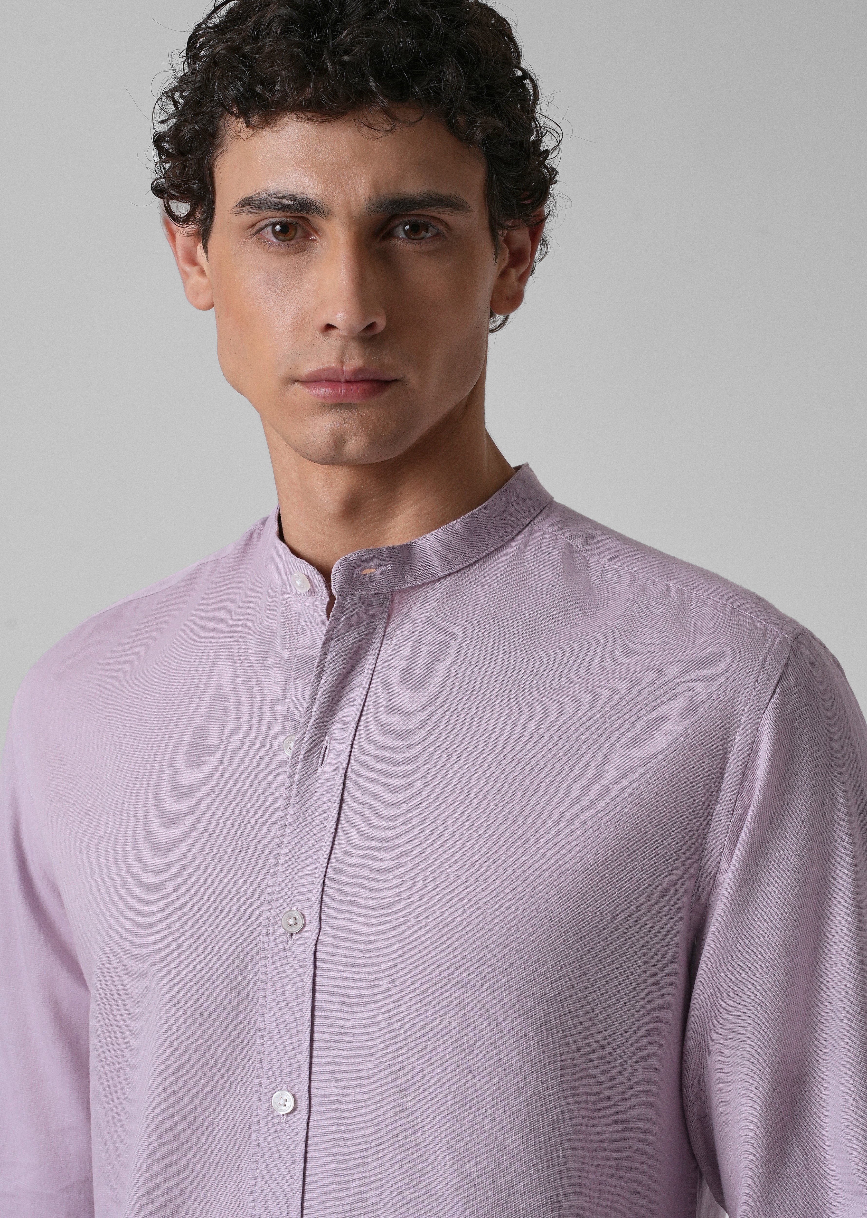 Lavender Cotton Linen Shirt - Image 5