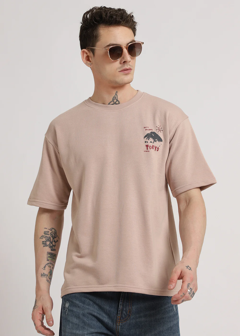 Light Beige Oversized T-shirt - Image 3