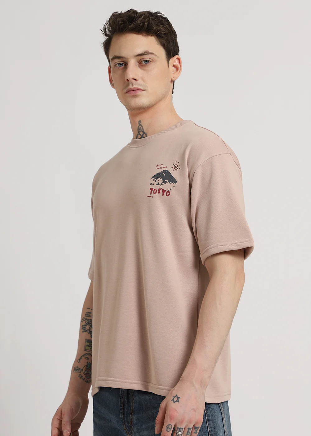 Light Beige Oversized T-shirt - Image 4