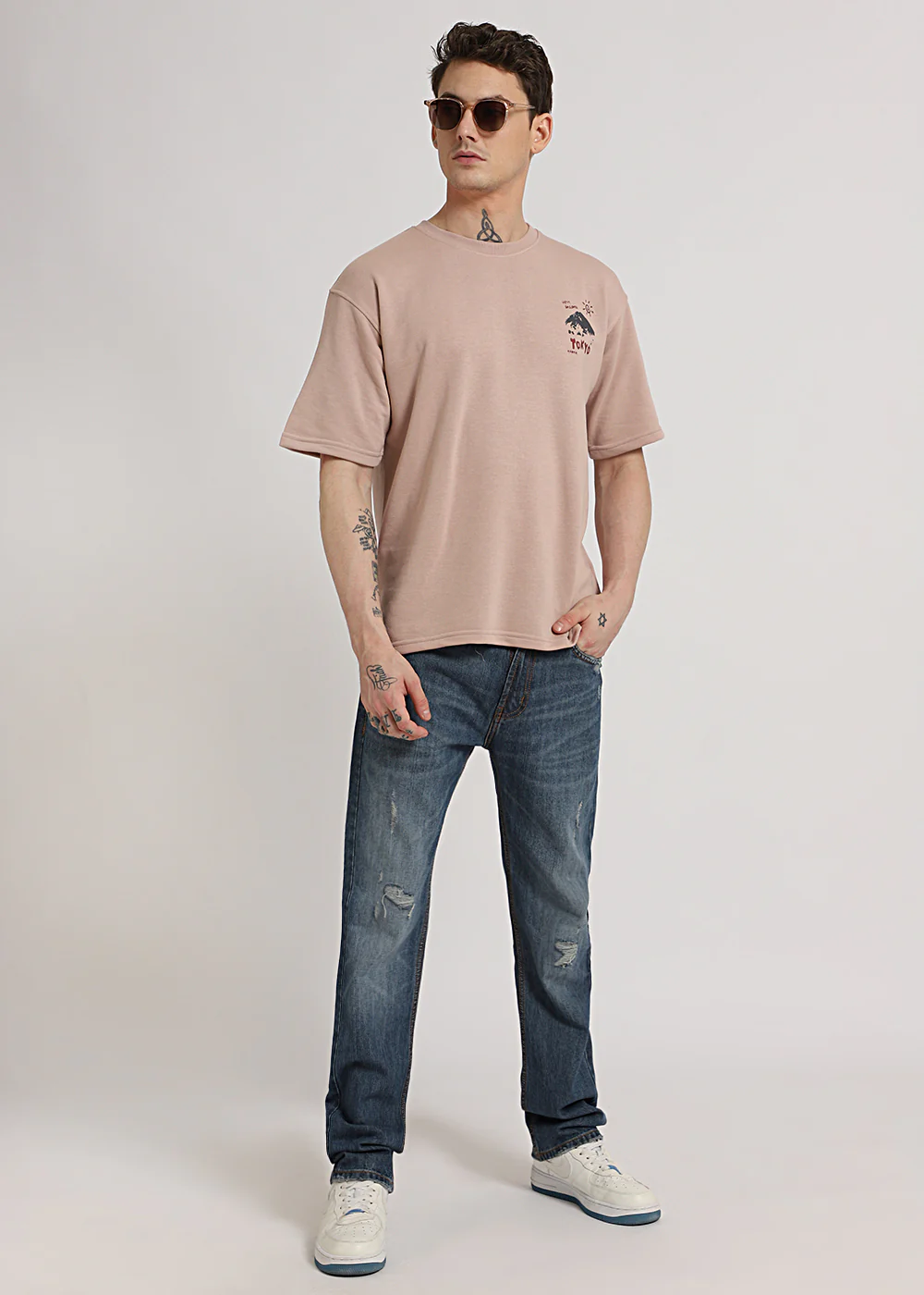 Light Beige Oversized T-shirt - Image 6
