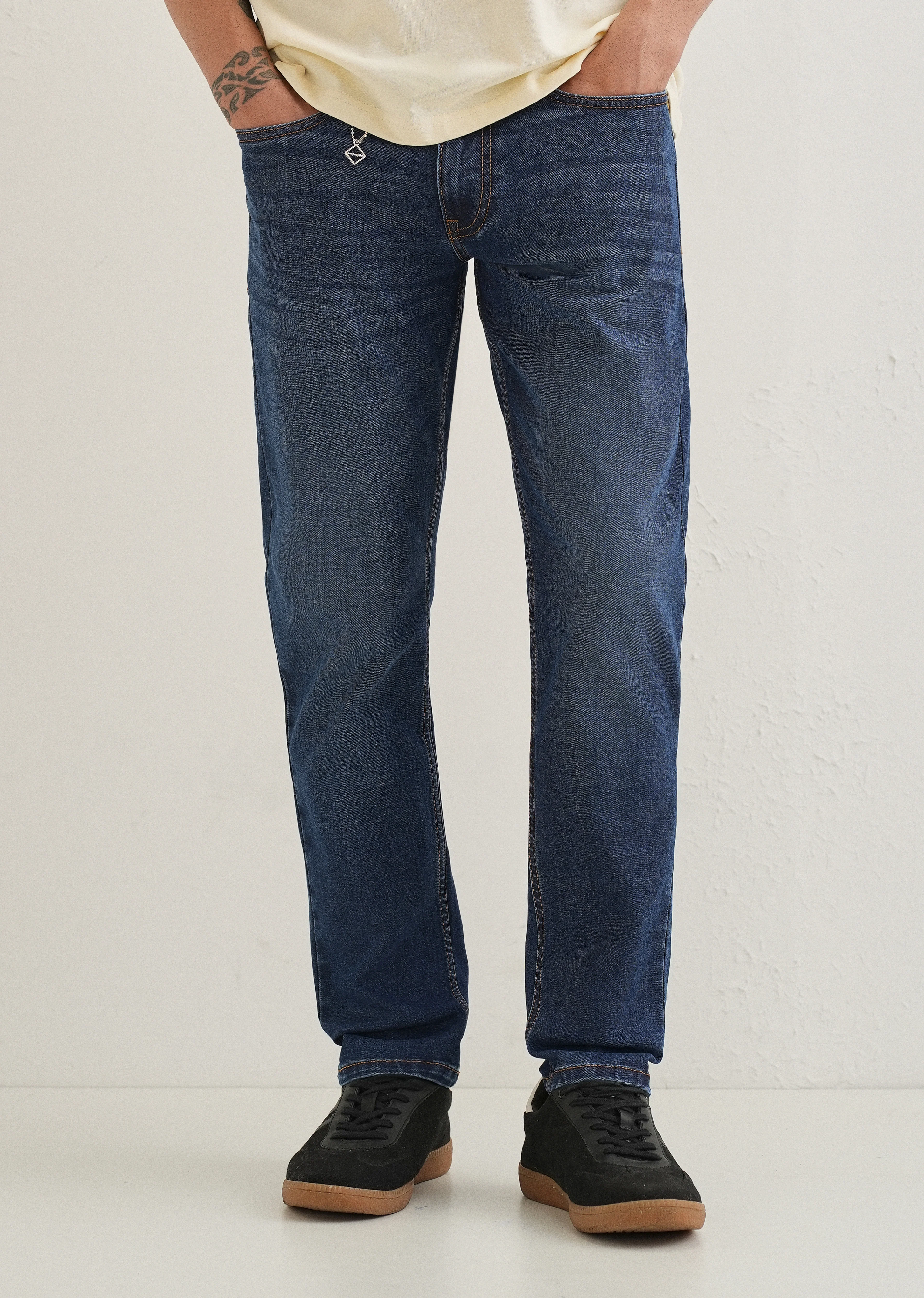 Light Blue Fade Ankle Fit Jeans