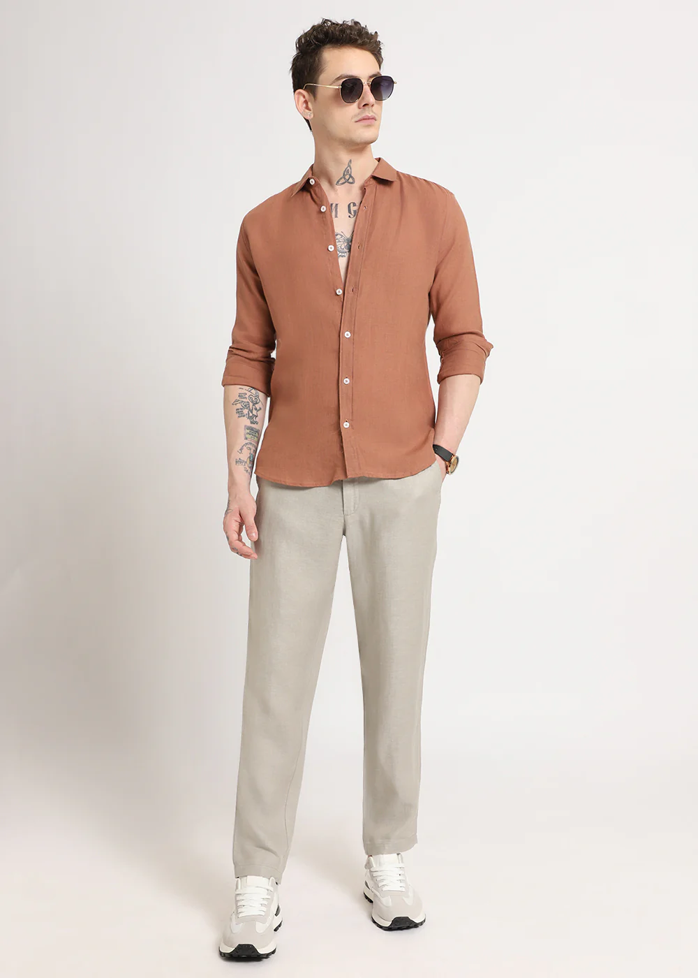 Light Grey Linen Pant - Image 4