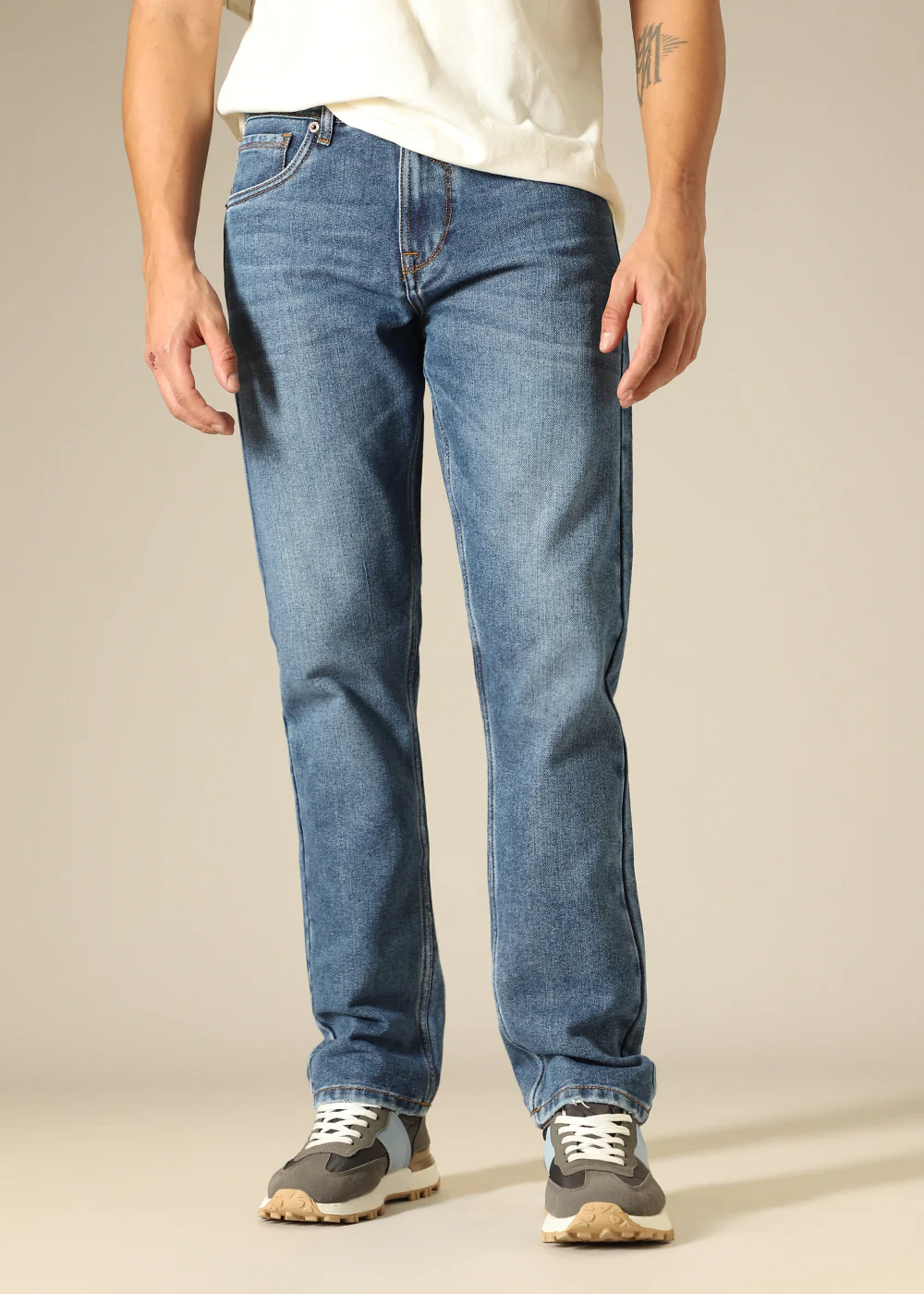 Mid Blue Wash Denim - Image 8
