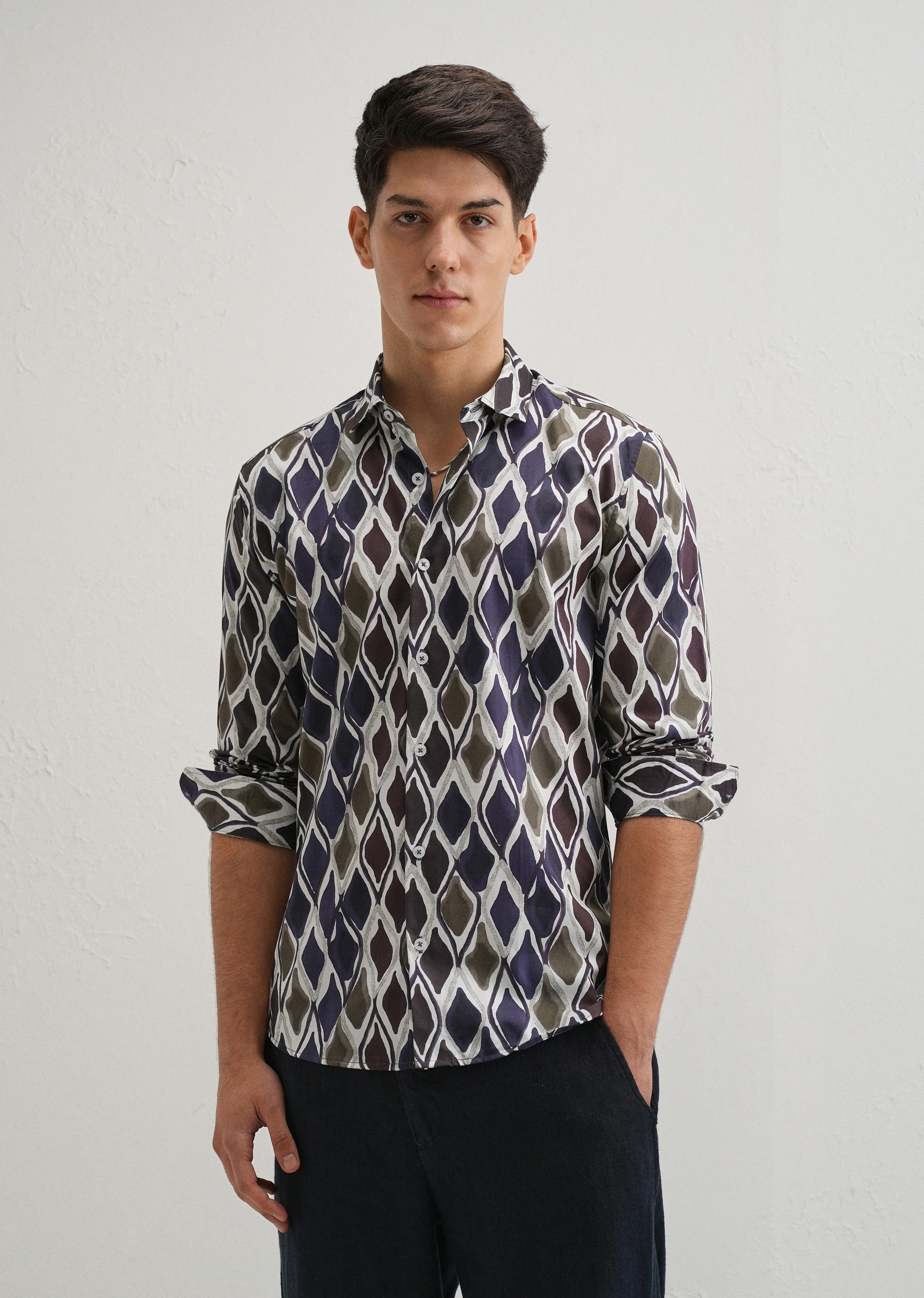 Moroccan Mosaic Printed Shirt
