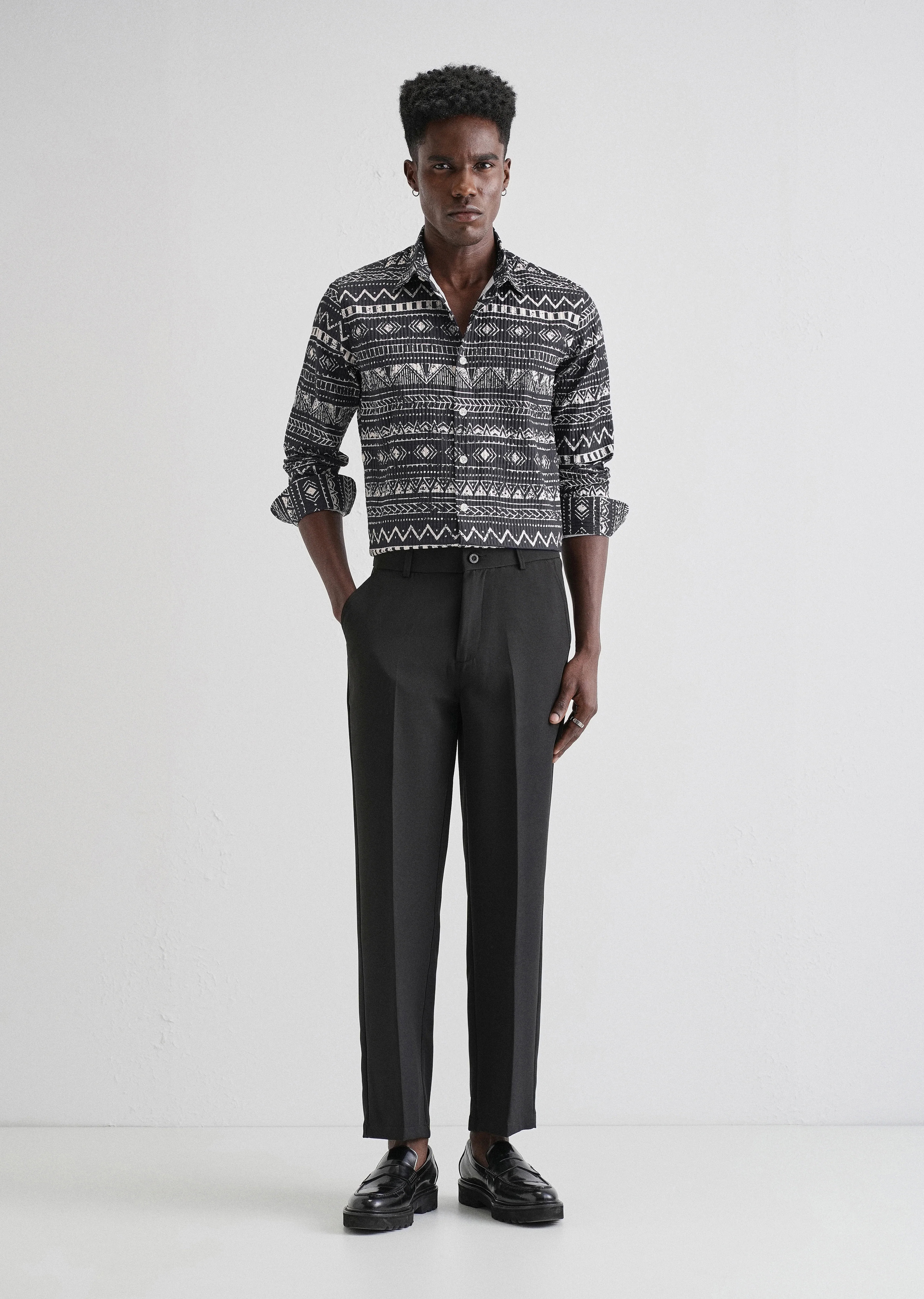 Mystic Maze Black Puff Shirt - Image 6