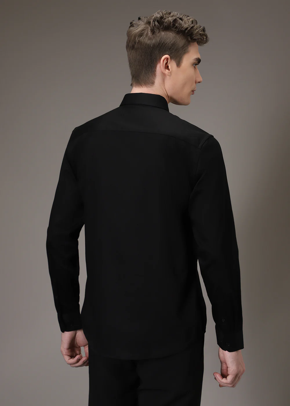 Noire Lion Embroidery Designer Shirt - Image 4