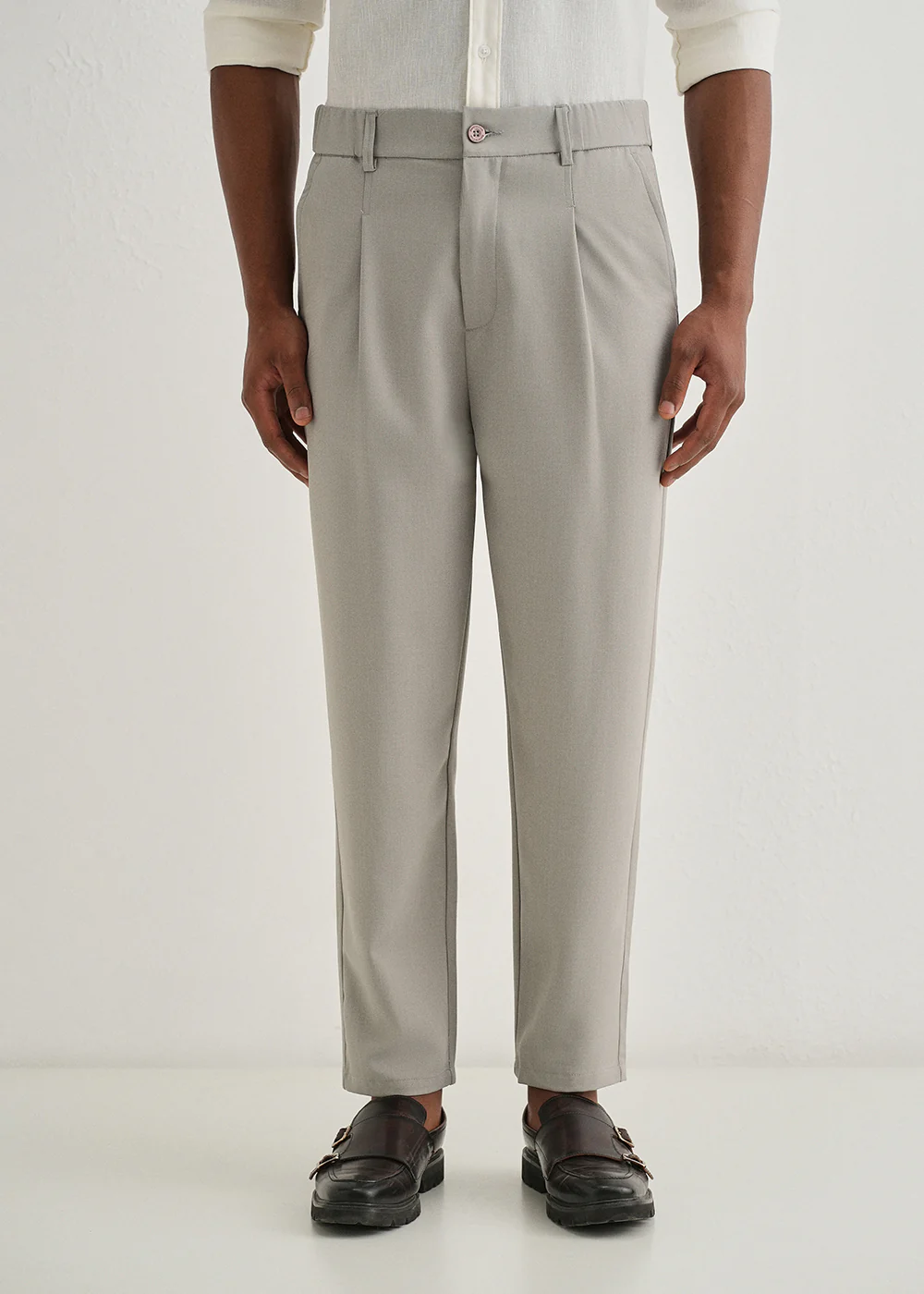 Pale Grey Korean Pant - Image 3