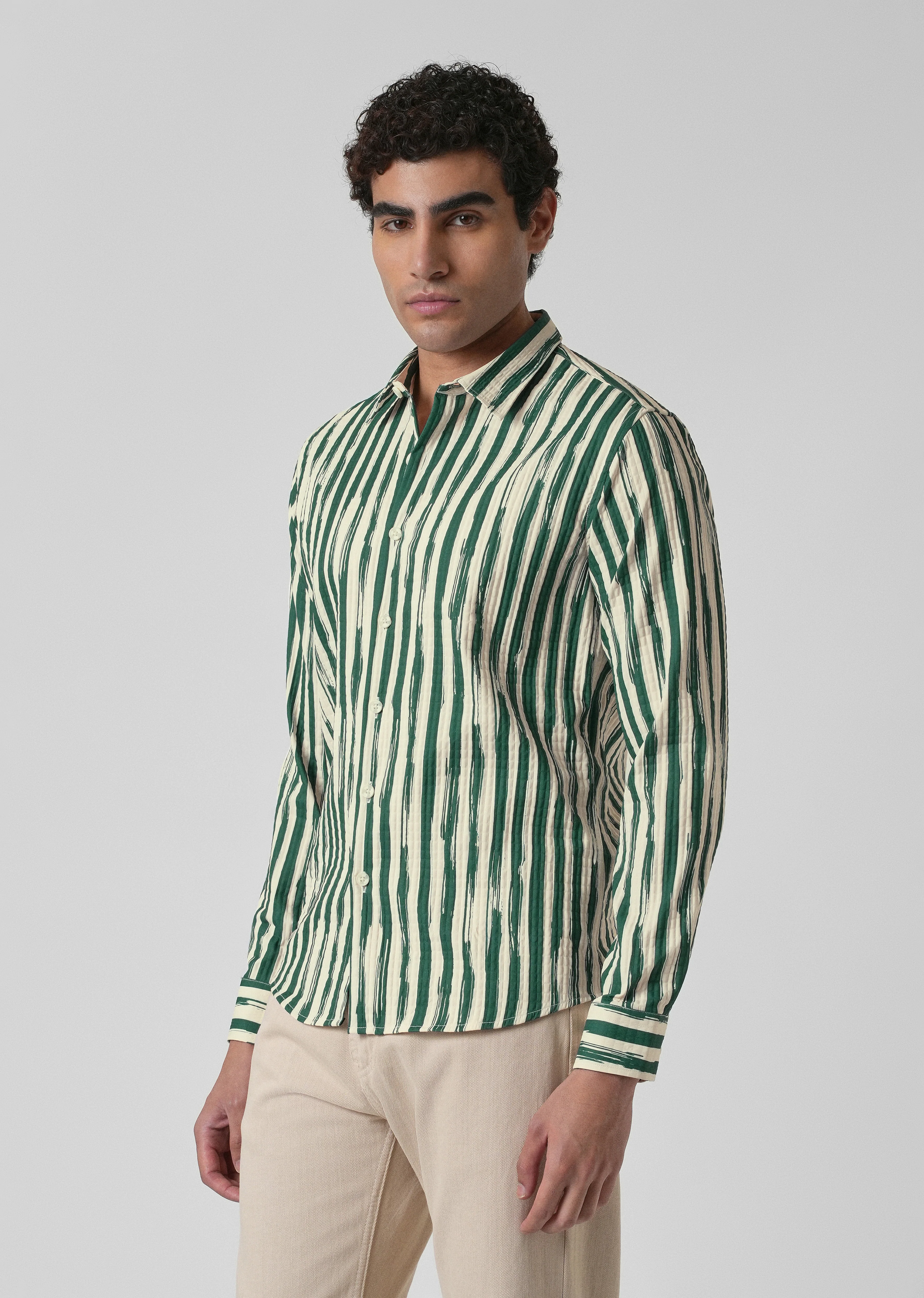 Pine Stroke Puff Shirt - Image 4