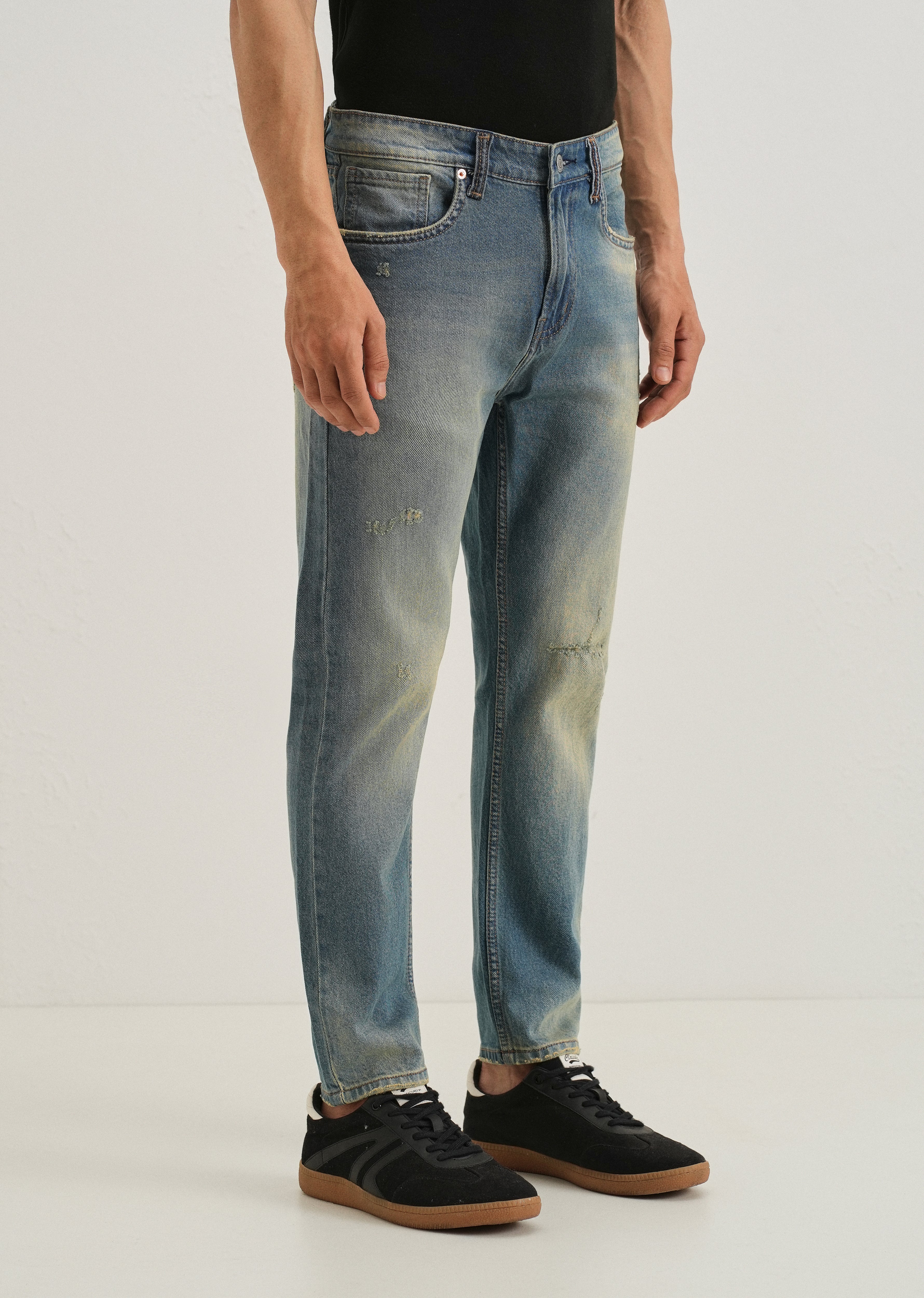 Ripped Light Blue Slim fit Jeans - Image 4