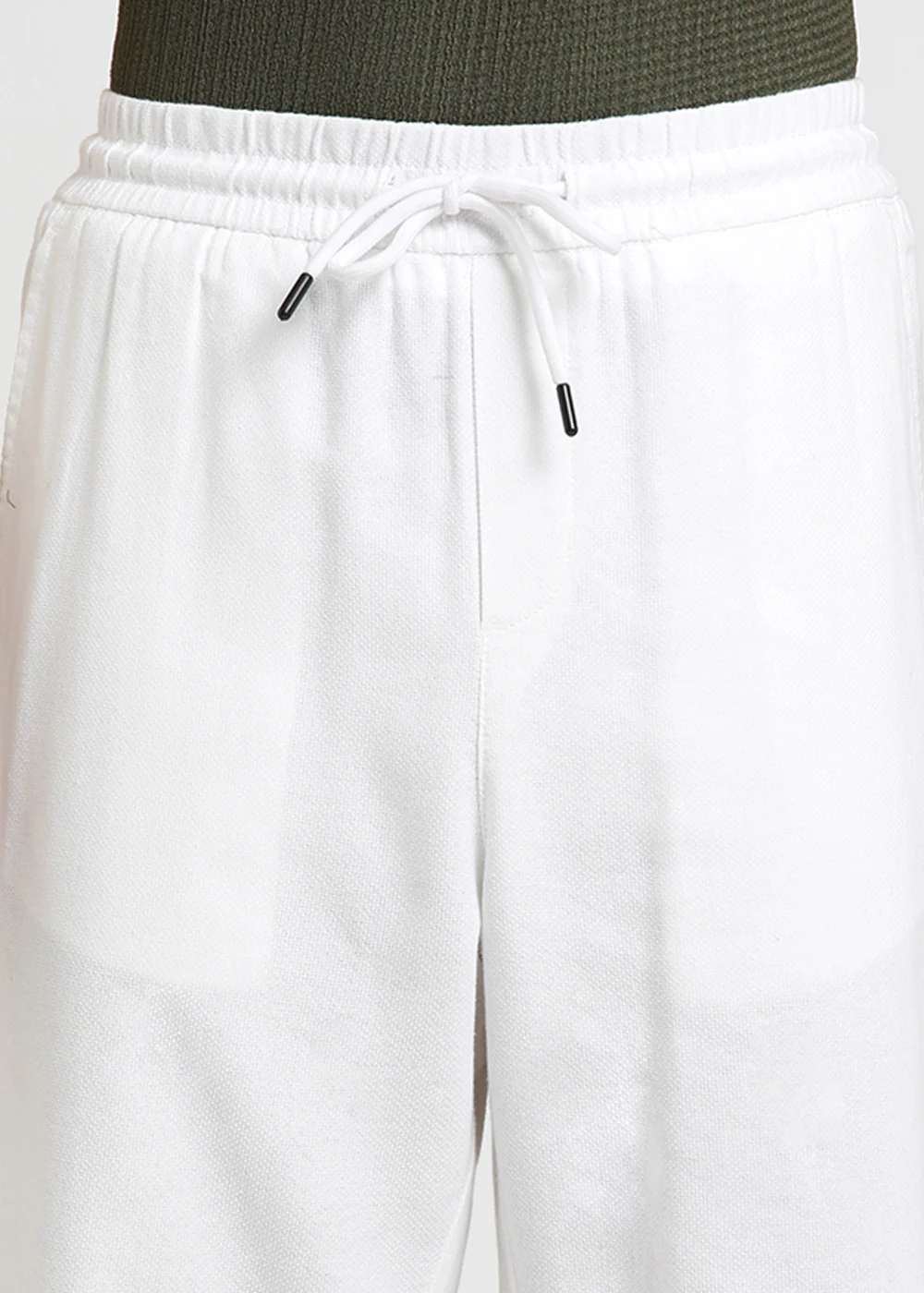 Stone White Textured Pants - Image 3