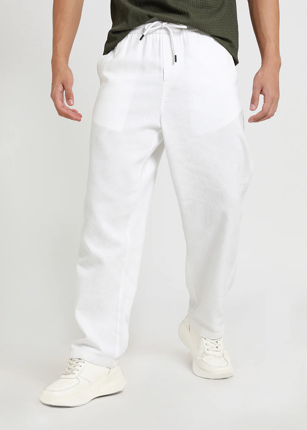 Stone White Textured Pants - Image 7