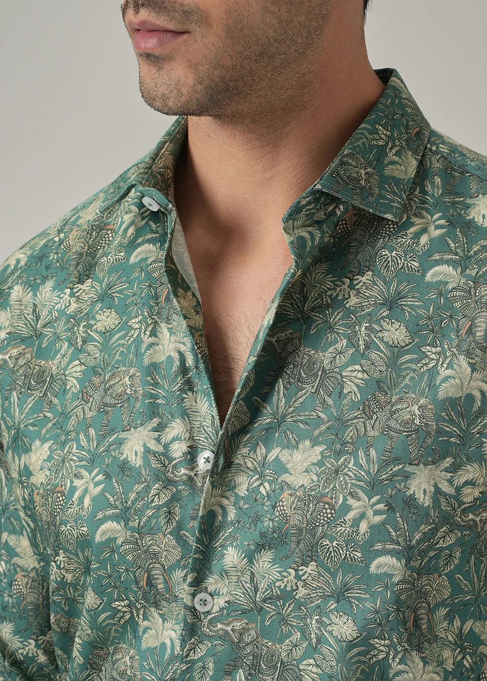 Vintage Botanical Print Shirt - Image 5