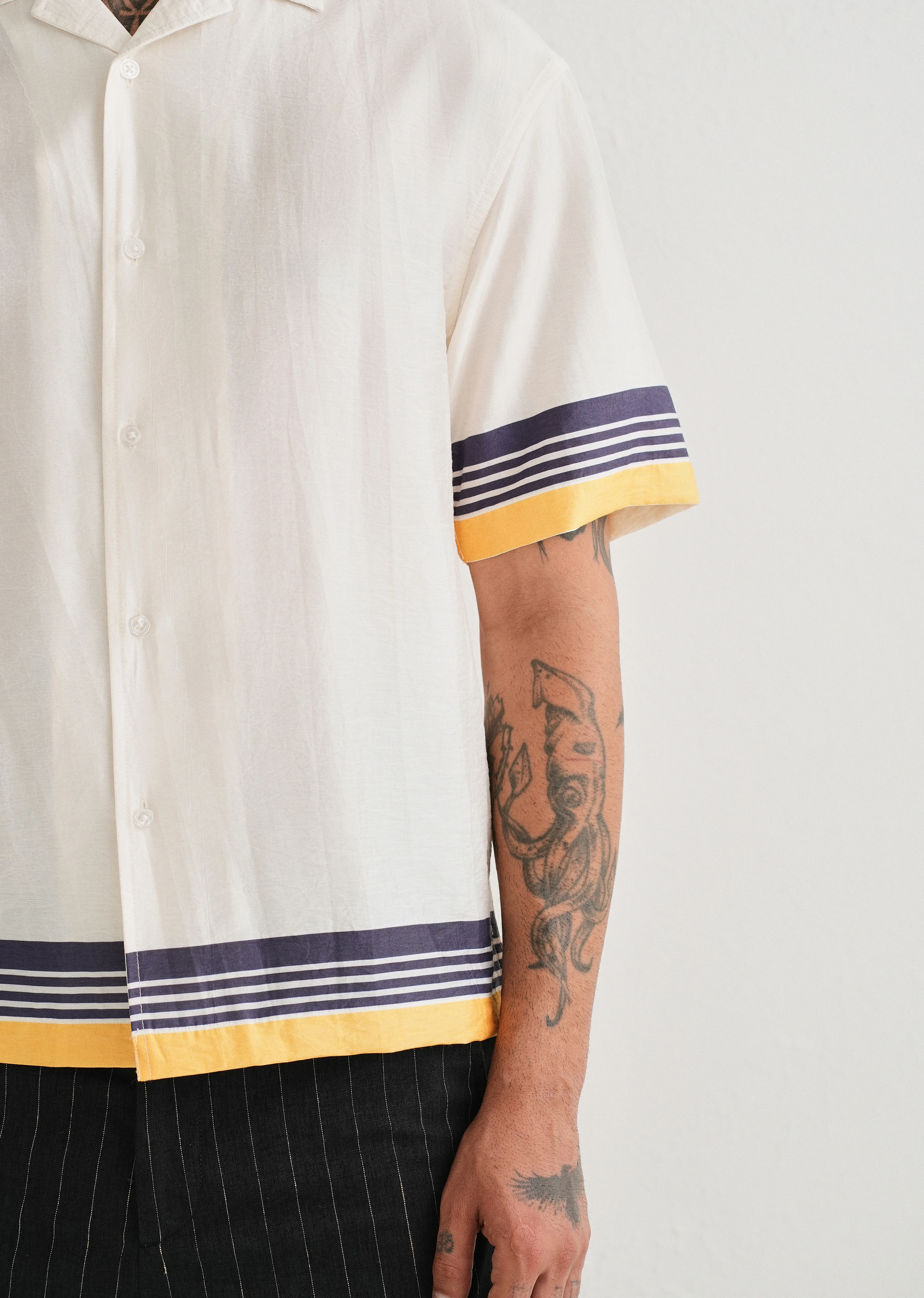 White Back Placement Print Shirt - Image 3