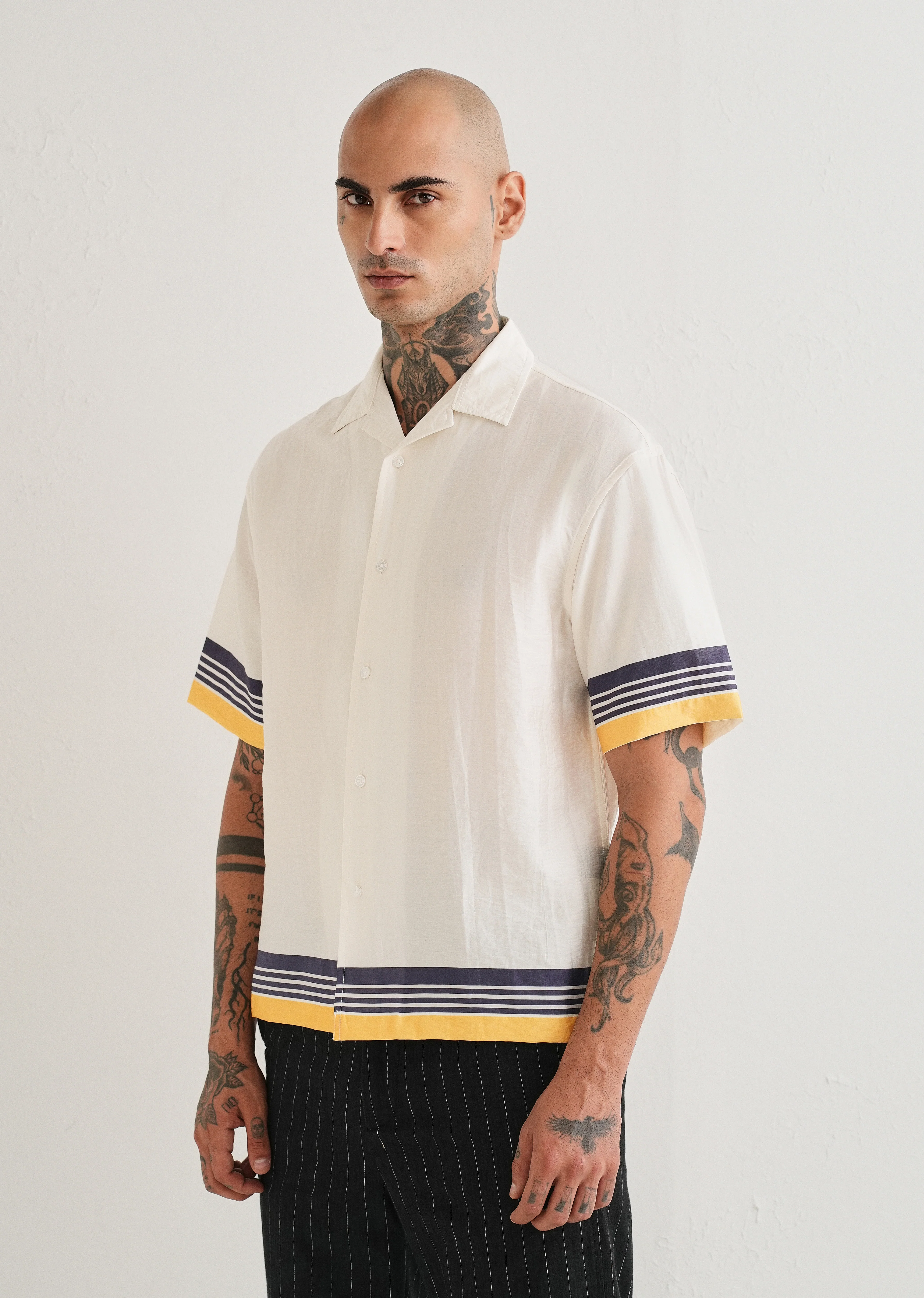 White Back Placement Print Shirt - Image 6