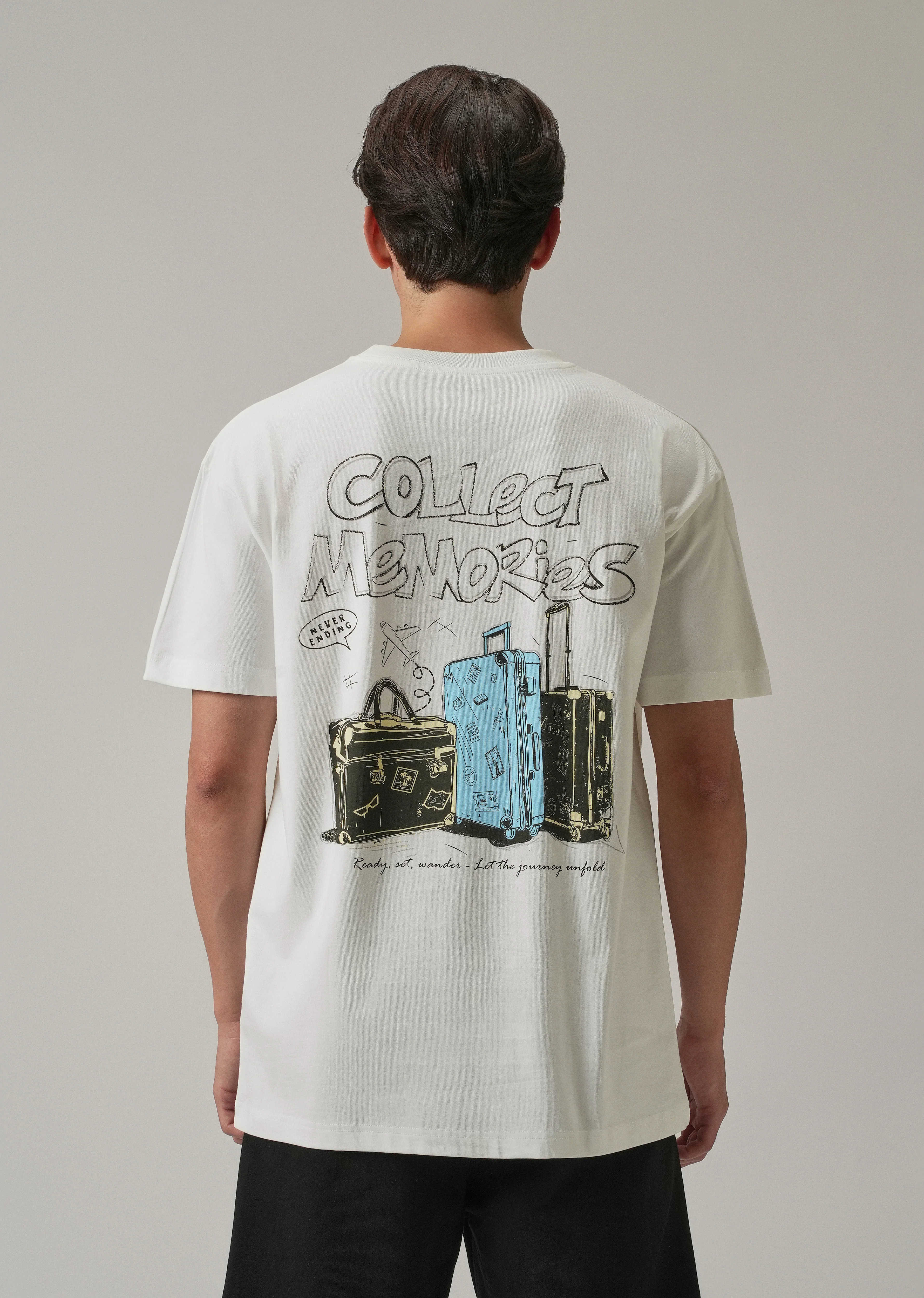 White Back Printed Oversized T-Shirt - Image 4